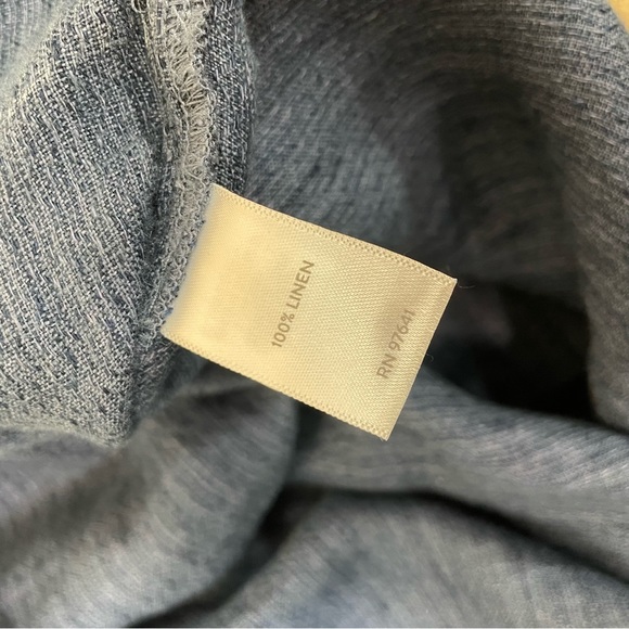 J Jill PureJill Blue Linen Tunic Top - Picture 7 of 9